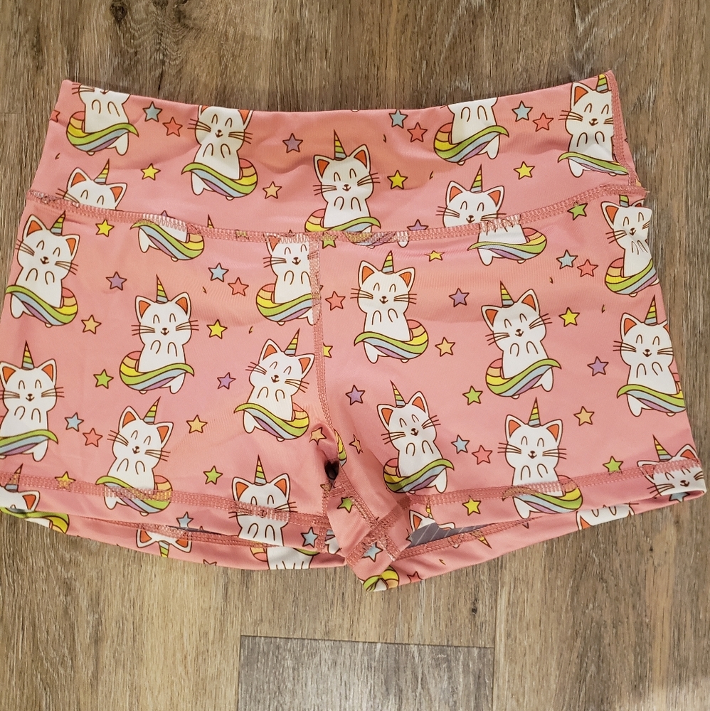 Cat Print Shorts